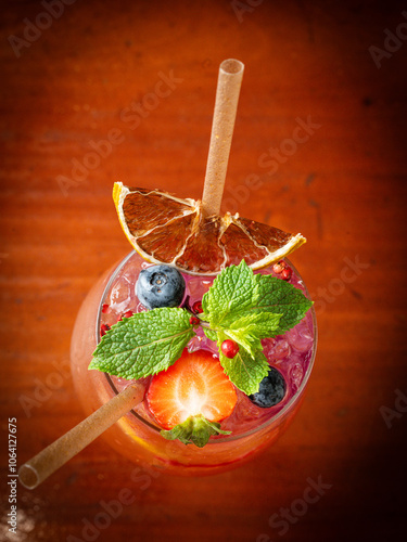 Prise de vue en plongée Cocktail 