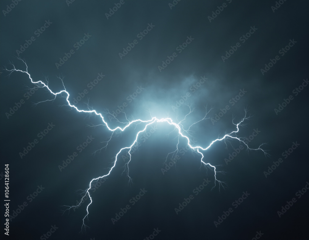 lightning concept. Generative ai. lightning concept. Generative ai.
