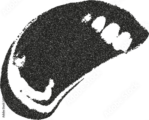 Scream Mouth Grunge Texture