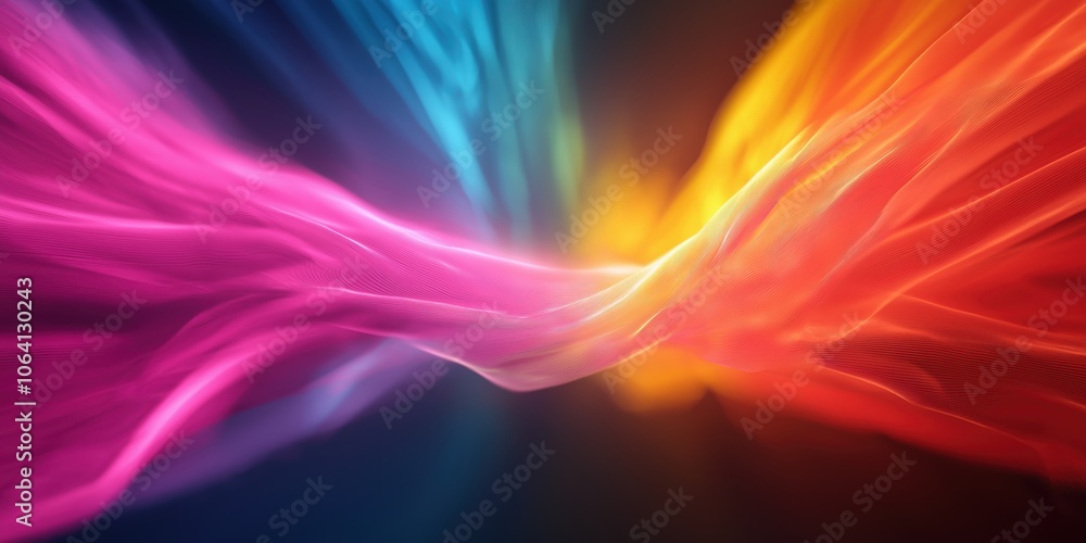 Motion blur of colourful lights in a tunnel as an abstract speed technology high energy vibrant futuristic look Motion blur of colourful lights in a tunnel as an abstract speed technology high energy vibrant futuristic look