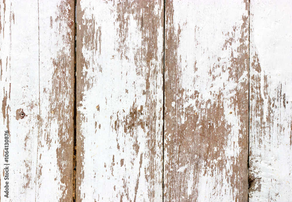 Obraz premium white painted old wood