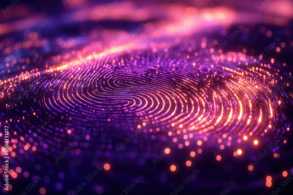 Futuristic digital design featuring swirling patterns in purple and silver hues. Generative AI Futuristic digital design featuring swirling patterns in purple and silver hues. Generative AI