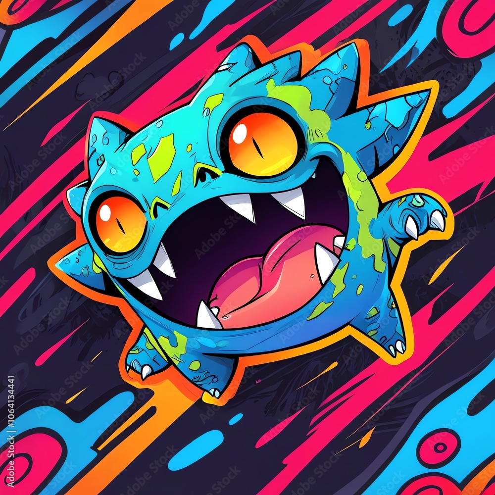 Cartoon Monster Illustration Cartoon Monster Illustration