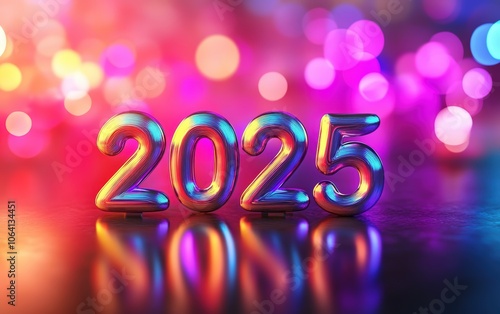 Number "2025" 3d vector 