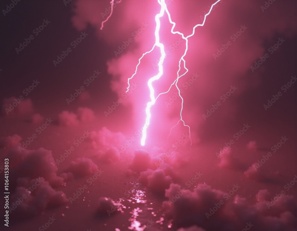 lightning concept. Generative ai. lightning concept. Generative ai.