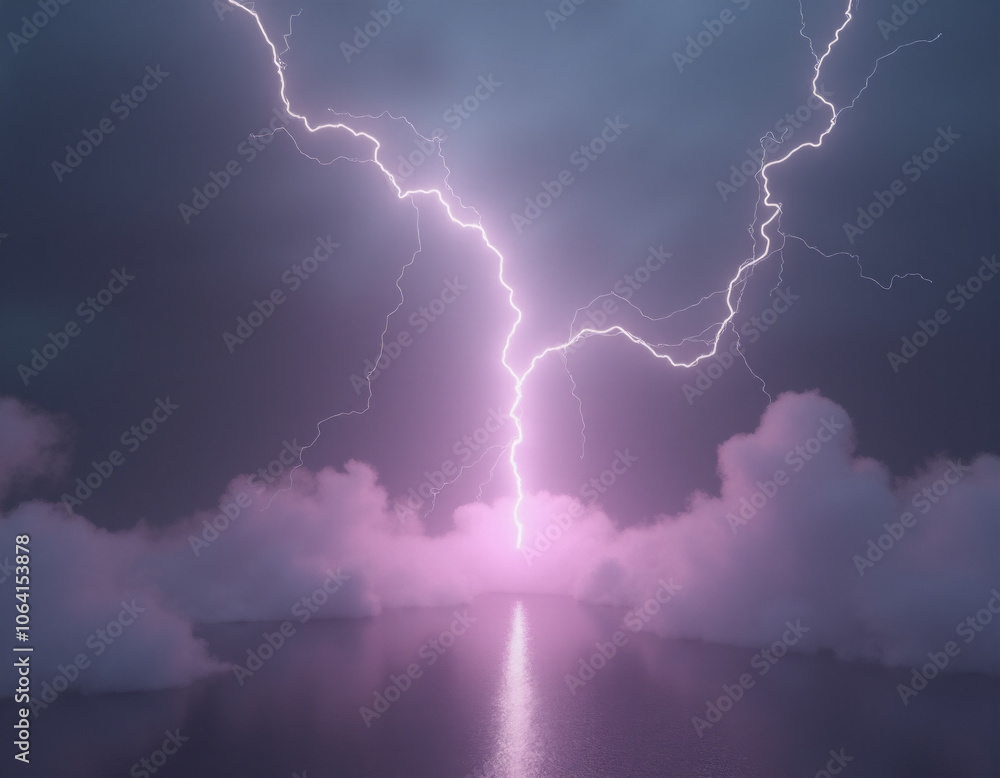 lightning concept. Generative ai. lightning concept. Generative ai.