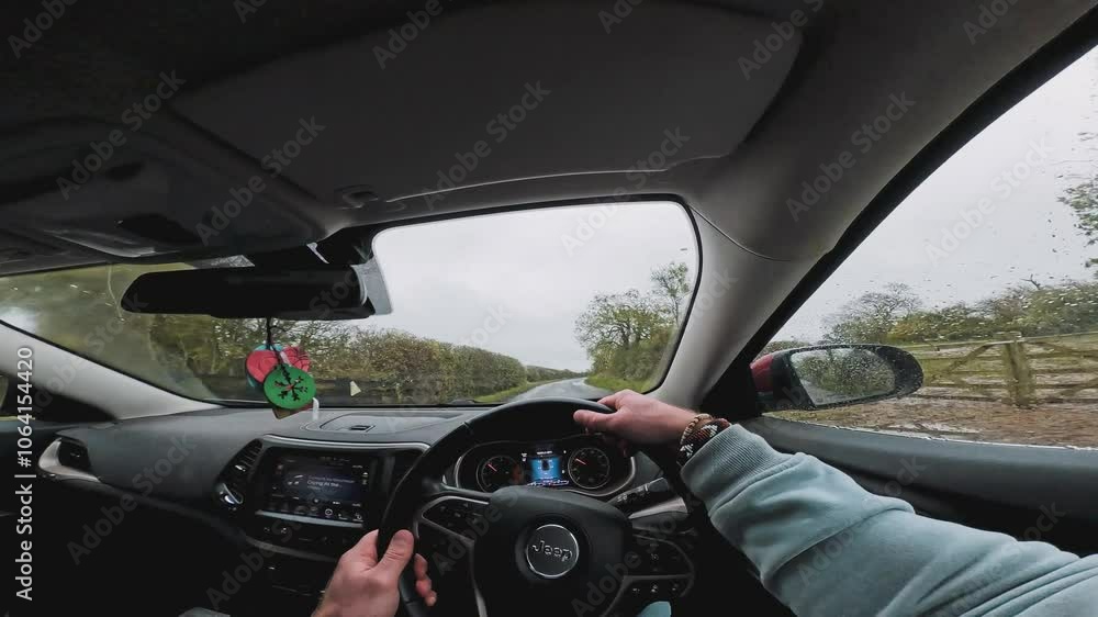 Point of View driving action cam style POV countryside driving UK Europe. Point of View driving action cam style POV countryside driving UK Europe.