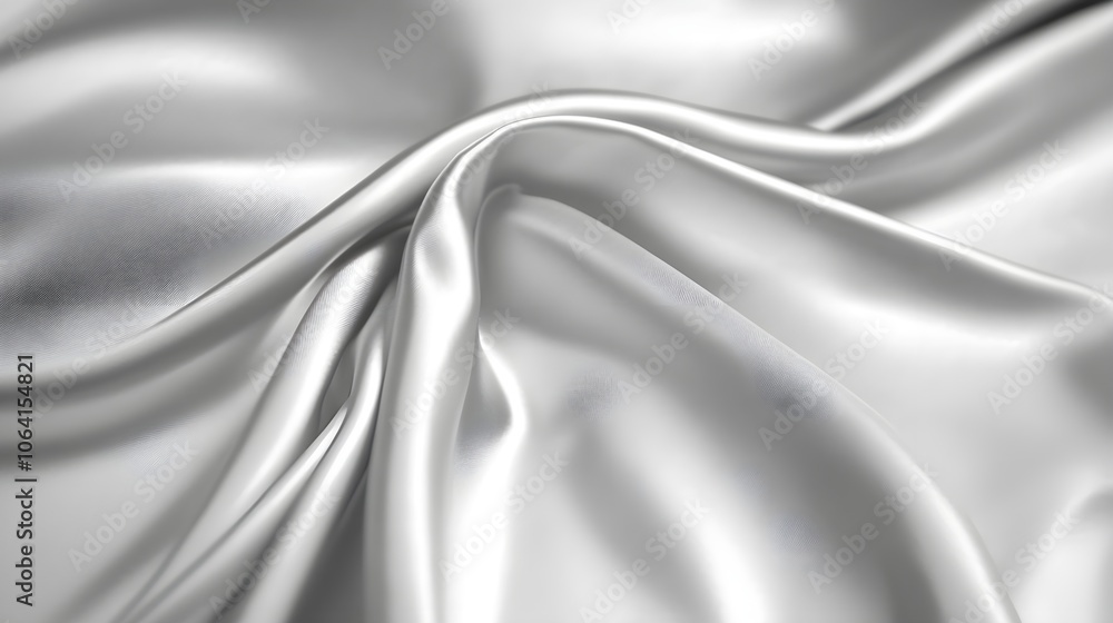 Fototapeta premium A metallic silver background with a soft sheen and slight texture, creating an elegant and industrial aesthetic.