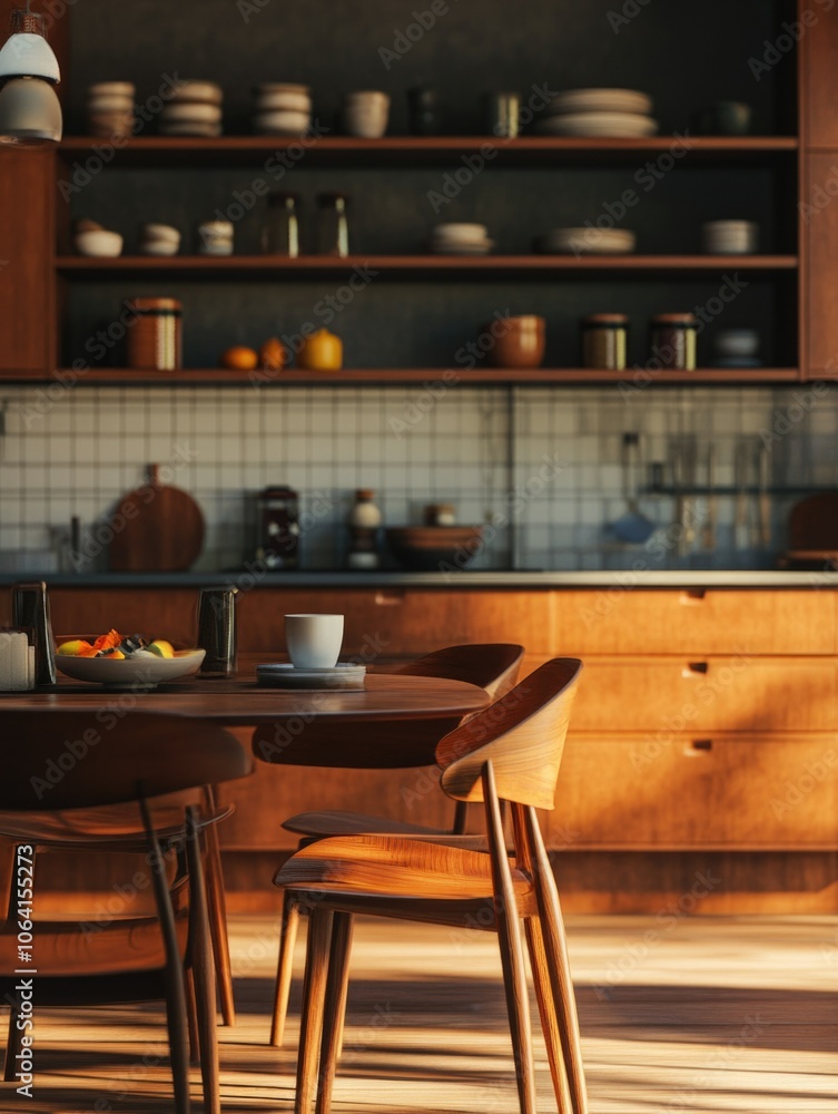 Modern Kitchen and Dining Area Modern Kitchen and Dining Area