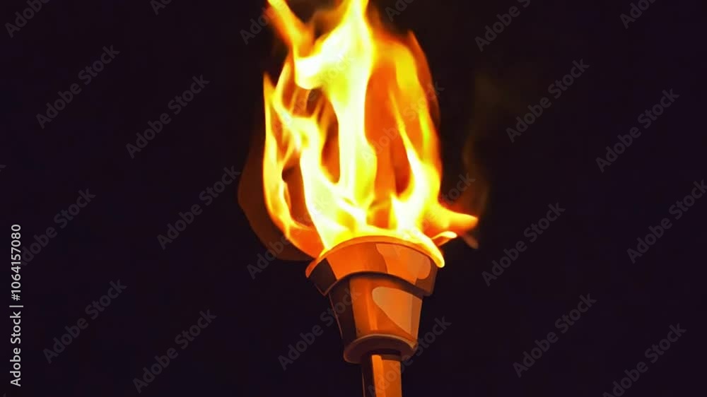 torch flame, champion fire, illuminated torch with golden flames symbolizing victory and peace, olympic games concept, footage, 4k footage, videos, video clip, slow motion, video wallpaper, animation torch flame, champion fire, illuminated torch with golden flames symbolizing victory and peace, olympic games concept, footage, 4k footage, videos, video clip, slow motion, video wallpaper, animation