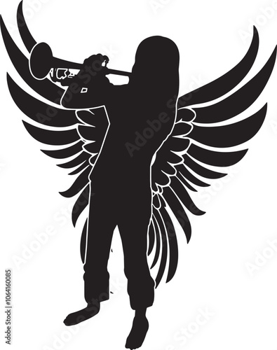 Trumpet Player (Female) in Wings photo