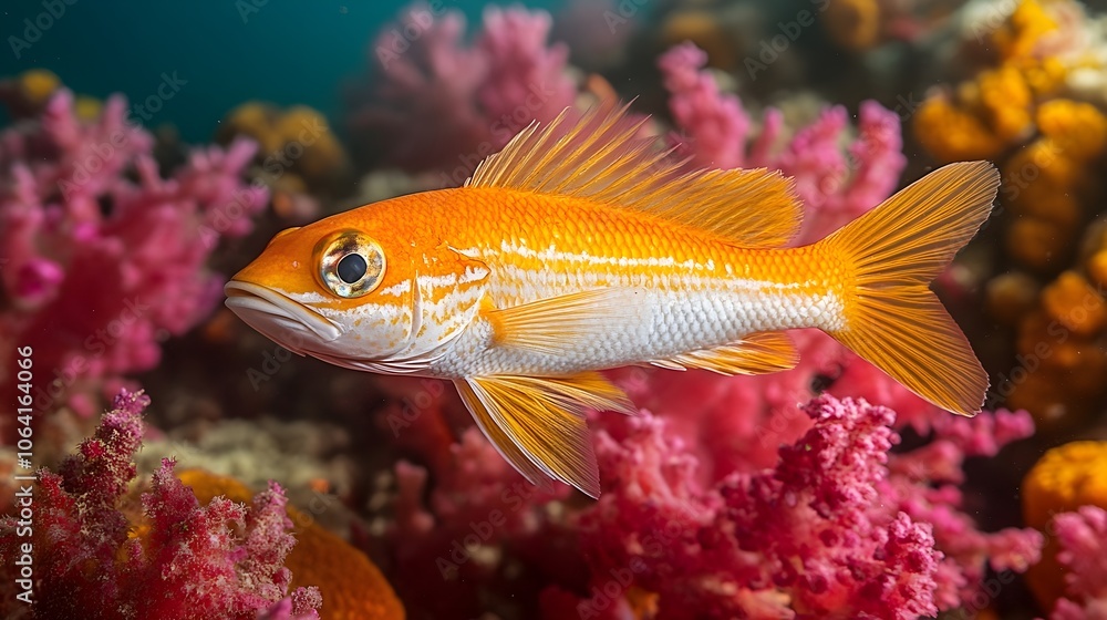 Fish swimming through a vibrant coral reef Fish swimming through a vibrant coral reef