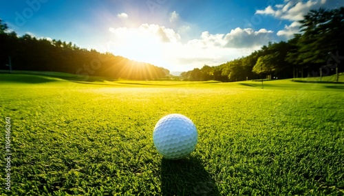 pelota en un campo de golf