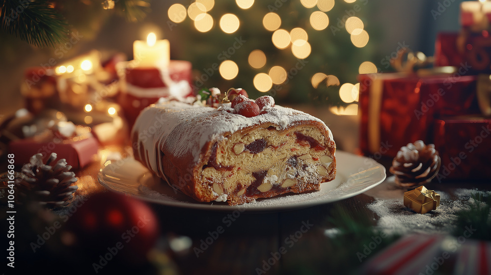 Fototapeta premium Christmas Stollen