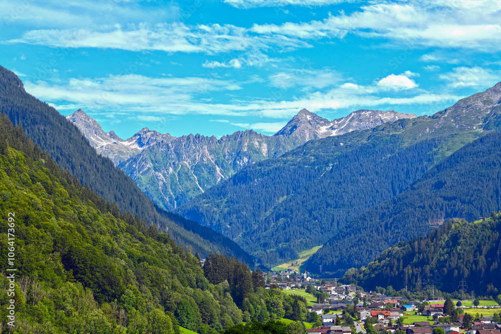 Fototapeta premium Gortipohl / St. Gallenkirch im Montafon (Vorarlberg)