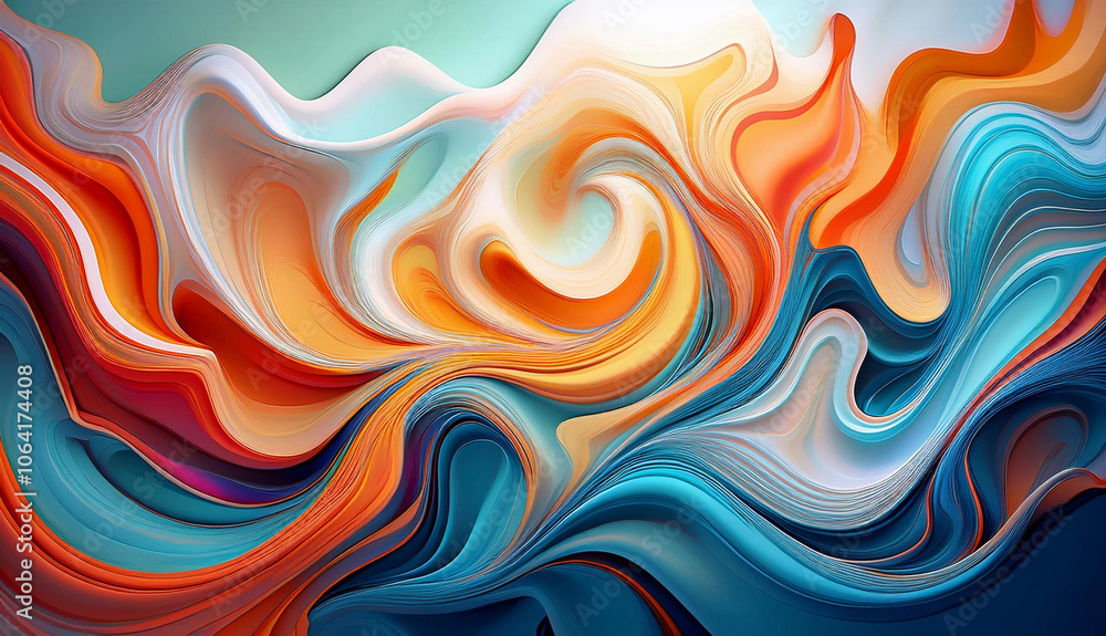 Obraz premium Abstract texture panting 3d 