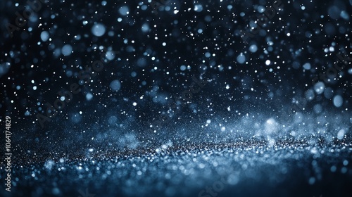 Christmas star shines over snowy forest under a starry night sky