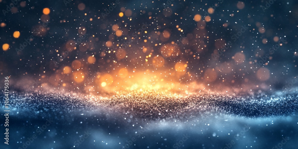 Christmas star shines over snowy forest under a starry night sky Christmas star shines over snowy forest under a starry night sky