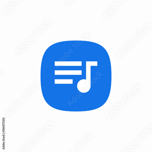 music playlist queue icon sign vector