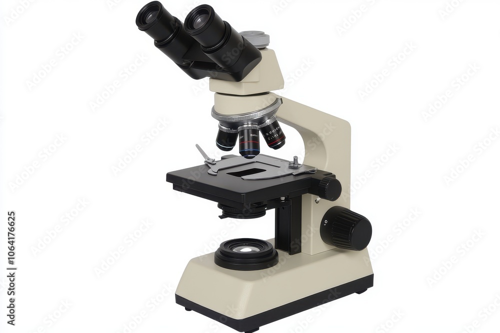 Laboratory Microscope on White Background Laboratory Microscope on White Background