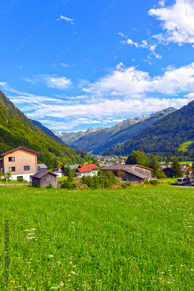 Obraz premium Gortipohl / St. Gallenkirch im Montafon (Vorarlberg)