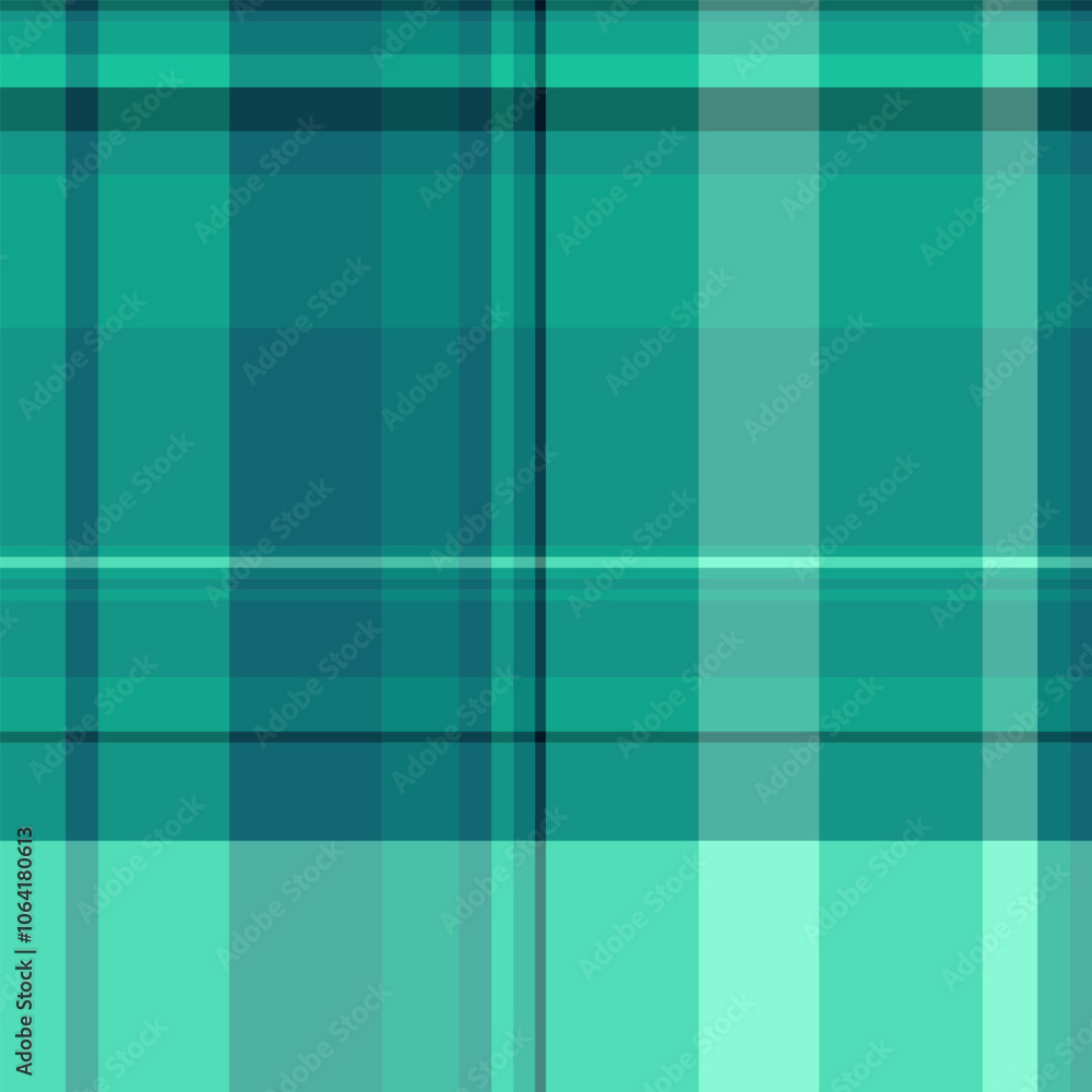 Old-fashioned texture seamless tartan, sea check plaid background. Length fabric textile pattern vector in teal and cyan colors. Old-fashioned texture seamless tartan, sea check plaid background. Length fabric textile pattern vector in teal and cyan colors.