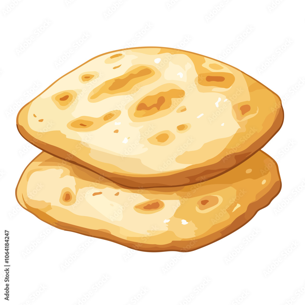 Food Canada Bannock Illustration Food Canada Bannock Illustration