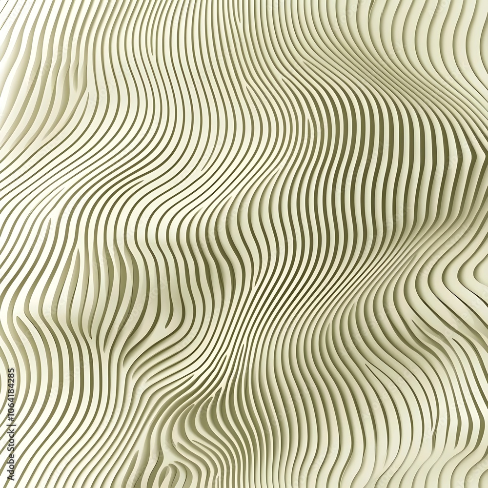 A close-up view of an abstract textured surface featuring gentle waves and grooves, creating a soothing visual rhythm in soft cream tones. A close-up view of an abstract textured surface featuring gentle waves and grooves, creating a soothing visual rhythm in soft cream tones.