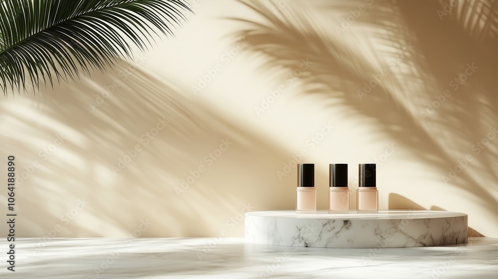 Elegant Beauty Display of Natural Foundation Under Soft Light Elegant Beauty Display of Natural Foundation Under Soft Light