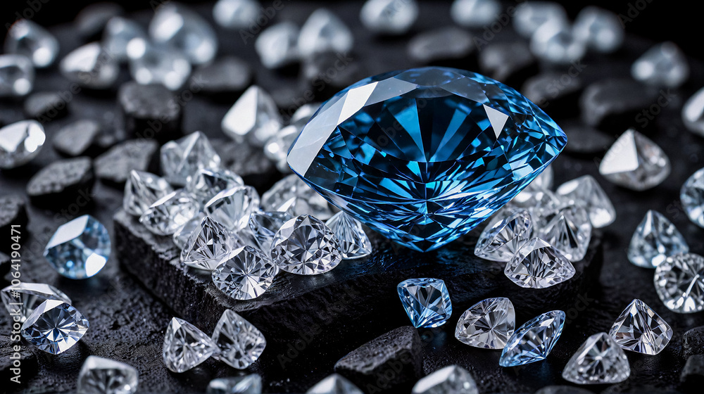 Blue diamond and white diamonds jewellery design , luxury diamonds background, sapphire gemstone, macro diamonds, Modern Jewelry Blue diamond and white diamonds jewellery design , luxury diamonds background, sapphire gemstone, macro diamonds, Modern Jewelry