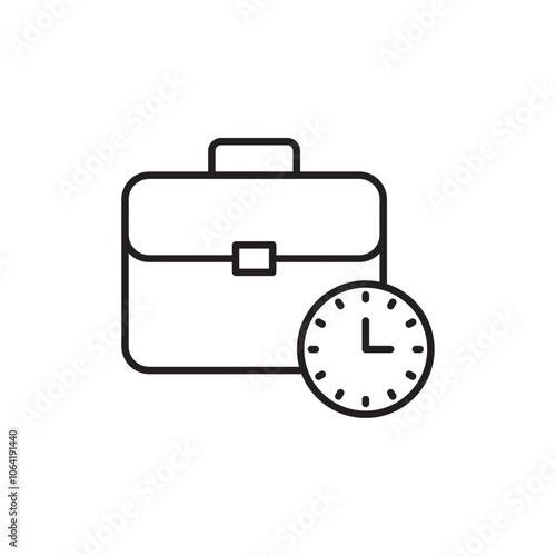 Work experience icon Simple thin outline