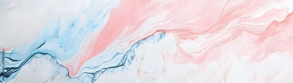 Abstract Swirling Pastel Blue and Pink Paint on Canvas Abstract Swirling Pastel Blue and Pink Paint on Canvas