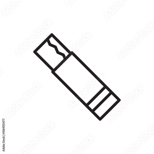 Chew gum icon Simple thin outline