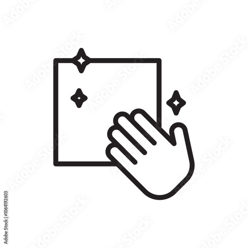 Clean icon Simple thin outline