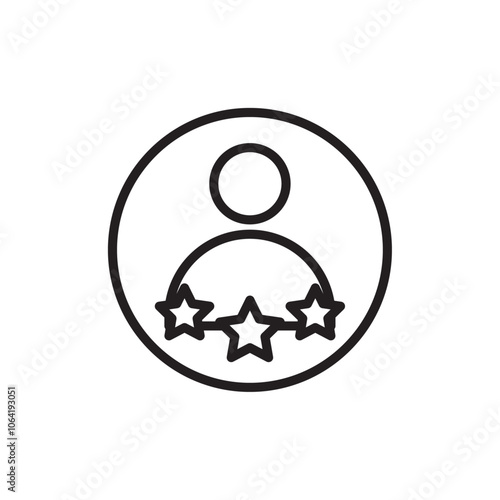 Customer experience icon Simple thin outline