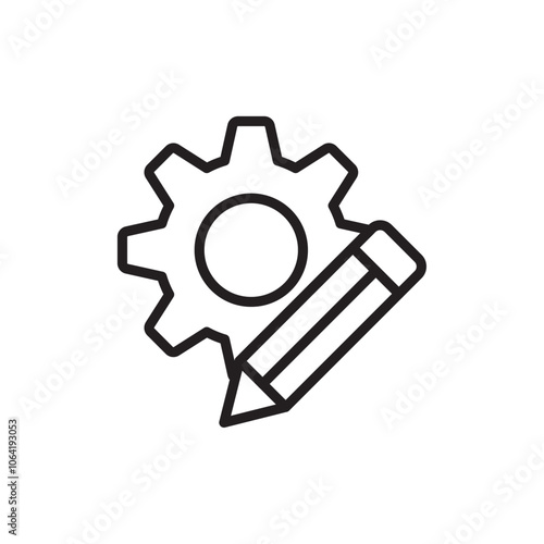 Customization icon Simple thin outline