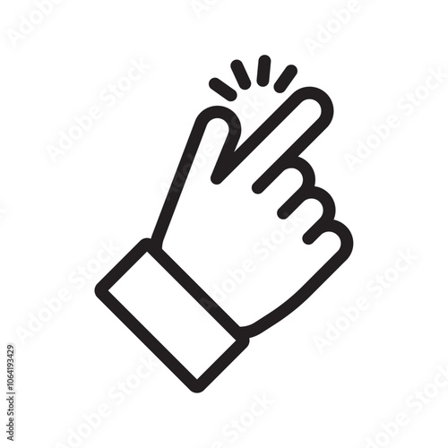 Easy icon Simple thin outline