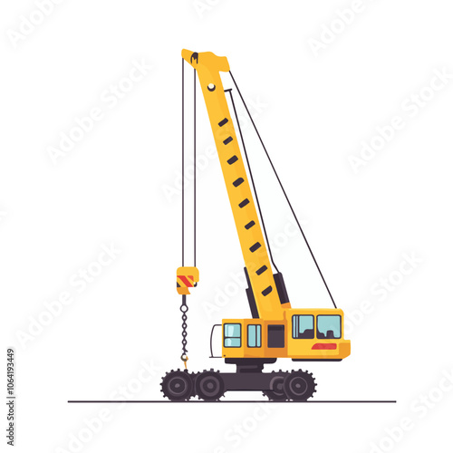 pile driver machine vector