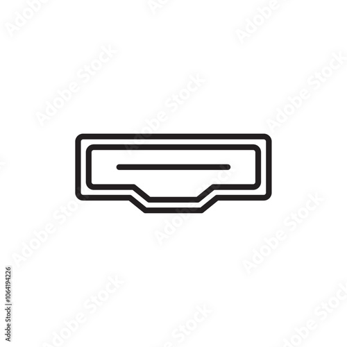 HDMI icon Simple thin outline