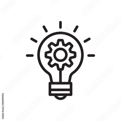 Innovation icon Simple thin outline