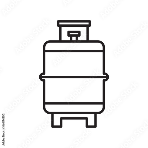 LPG icon Simple thin outline