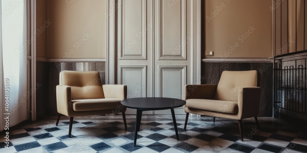 Fototapeta premium Contemporary Living Room Interior