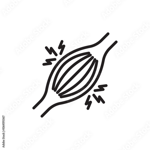 Myalgia icon Simple thin outline