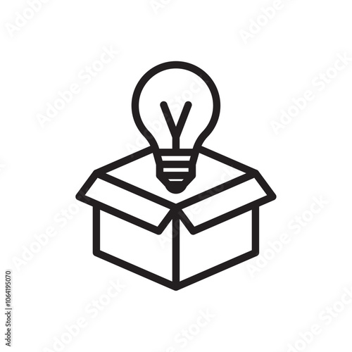 New product icon Simple thin outline