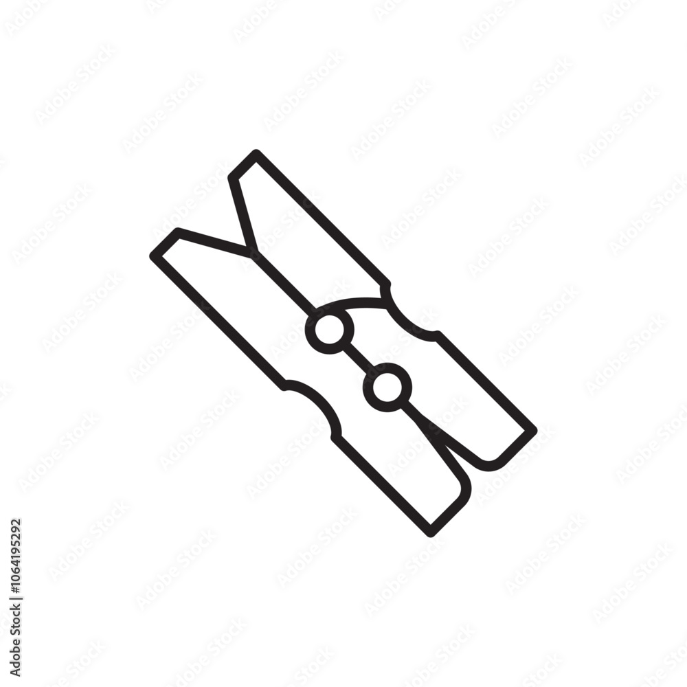 Peg icon Simple thin outline Peg icon Simple thin outline