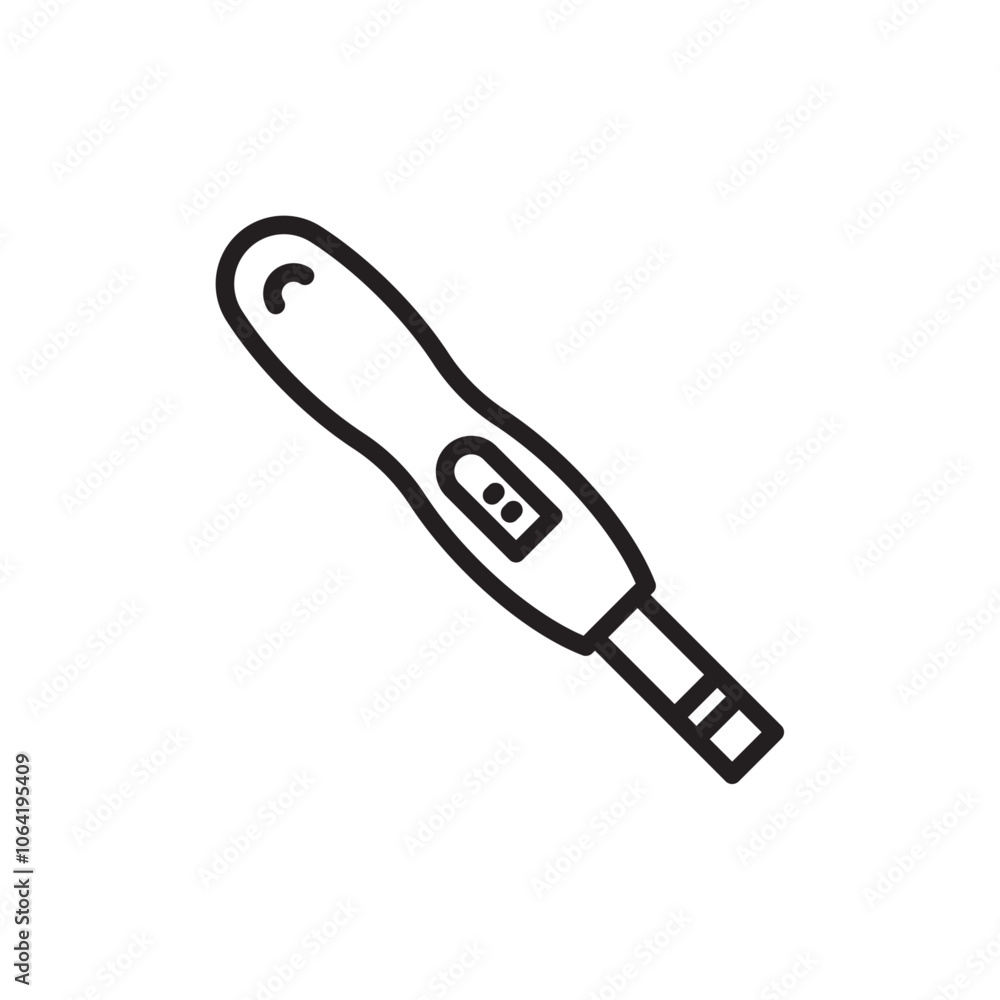Pregnancy test icon Simple thin outline Pregnancy test icon Simple thin outline