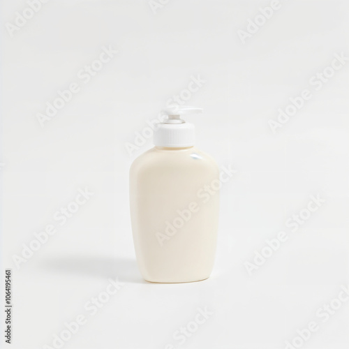 A bottle of lotion on a white background 1