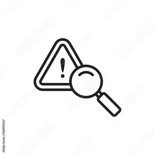 Risk analysis Simple thin outline