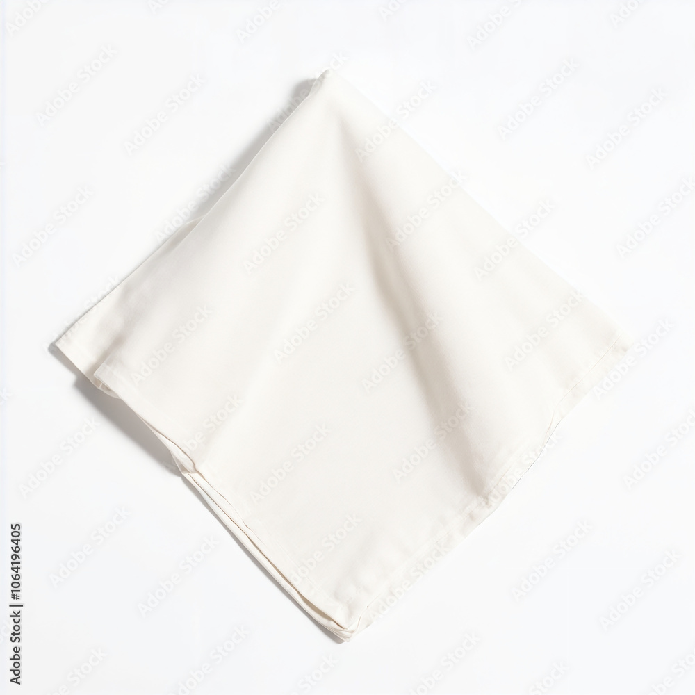 A cotton handkerchief on a white background 1 A cotton handkerchief on a white background 1
