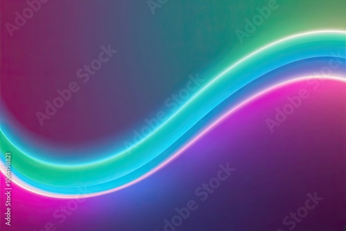 Modern Luminous Border With Energetic Magenta-Azure-Green Gradient for Graphic Design and Digital Backgrounds